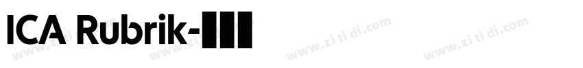 ICA Rubrik字体转换